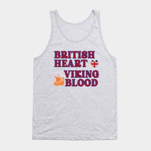 British Heart Viking Blood. Gift ideas for historical enthusiasts. Tank Top